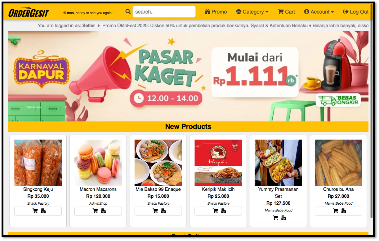 Sample of AlphaTechnium project - eCommerce